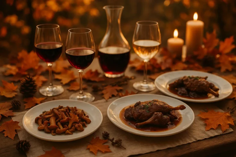 vinos para setas y caza