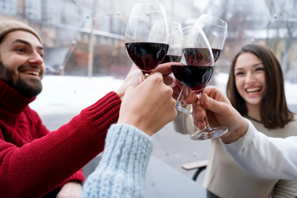 vino en invierno